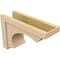 Ekena Millwork 8"W x 24"D x 16"H Classic Emerson Rough Cedar Woodgrain TimberThane Corbel, Primed Tan CORUR08X24X16EMRRCPR - alternate 6